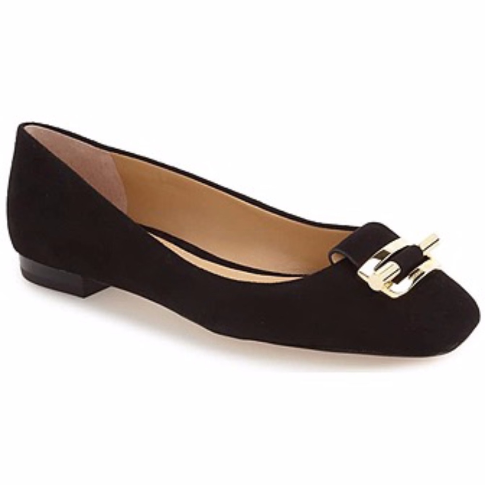 MICHAEL KORS Gloria Ballet Flat Suede Shoes - Picture 2 of 5